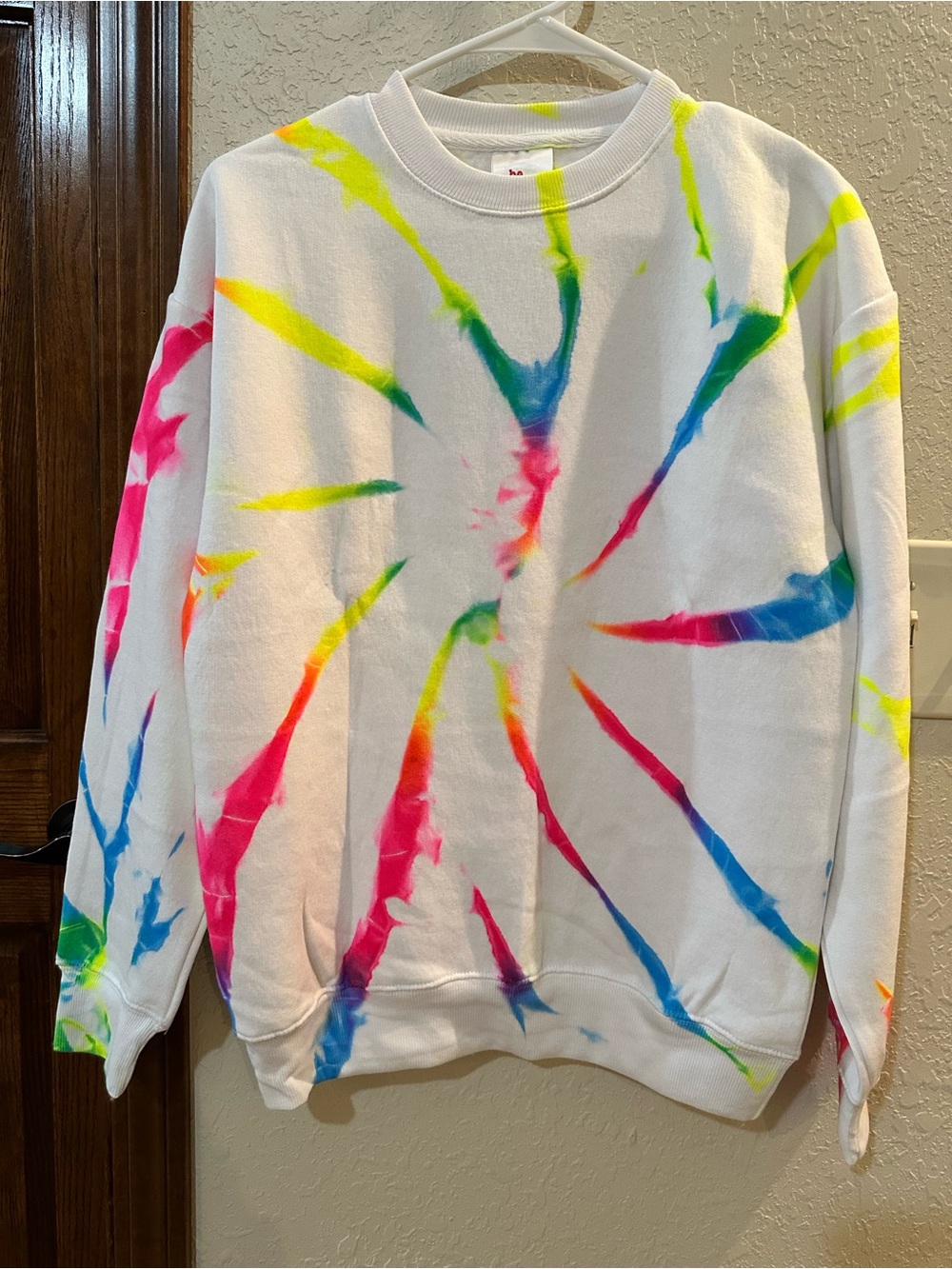 Tie-Dye Crewneck Sweatshirt - White Multi